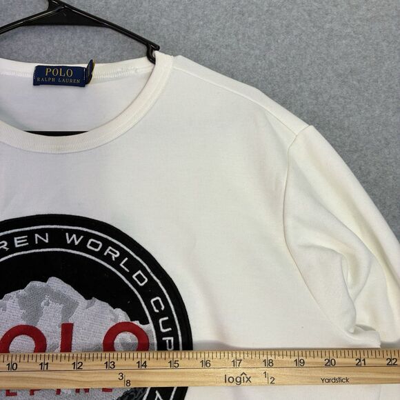 Polo Ralph Lauren Alpine Crewneck Sweatshirt White Logo Patch Men’s L - Picture 5 of 7